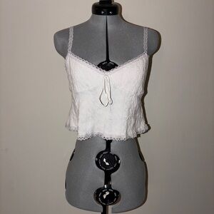 Edikted White Textured Top